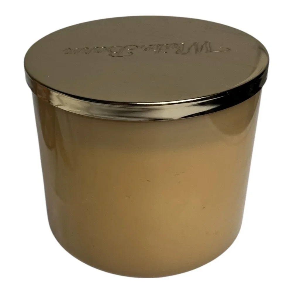 White Barn Bath & Body Works Pumpkin Spice Latte 3 Wick Scented Candle 14.5 oz